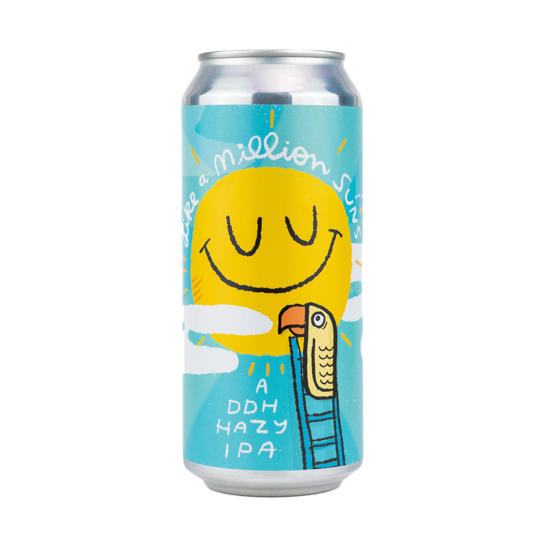 Like A Million Suns 4pk $20 // DDH Hazy IPA w/ Mostly Citra, & a lil bit of Simcoe, 7% abv - Canned on 7/24
