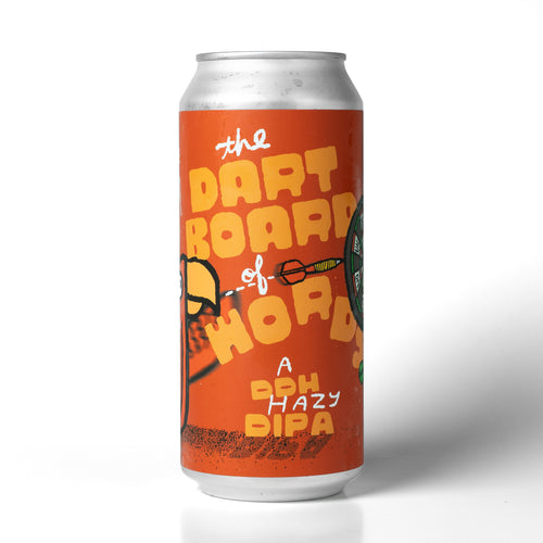 The Dartboard Of Words 4pk $22 // DDH Hazy DIPA w/ Citra, Nelson Cryo, & Krush, 8.5% abv - Canned on 9/23