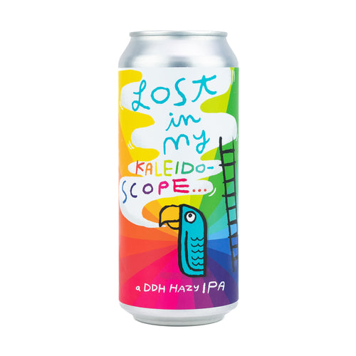 Lost In My Kaleidoscope 4pk $20 // DDH Hazy IPA w/ Citra, Motueka, Riwaka & Peacharine, 7% abv - Canned on 10/14