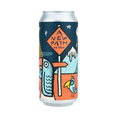 A New Path To Pave 4pk $16 // West Coast IPA w/ Mosaic, Krush, & Rakau, 7% abv - Canned on 7/17