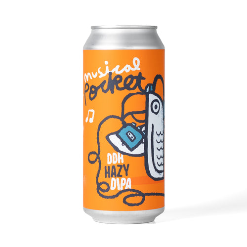 Musical Pocket 4pk $22 // DDH Hazy DIPA w/ Citra, Simcoe, & Mosaic,  8.6% abv - Canned on 8/12
