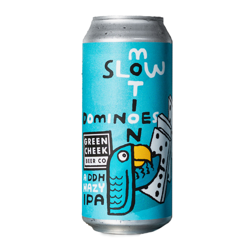 Slow Motion Dominoes 4pk $20 // DDH Hazy IPA w/ Citra, El Dorado & Simcoe, 7% abv - Canned on 6/10