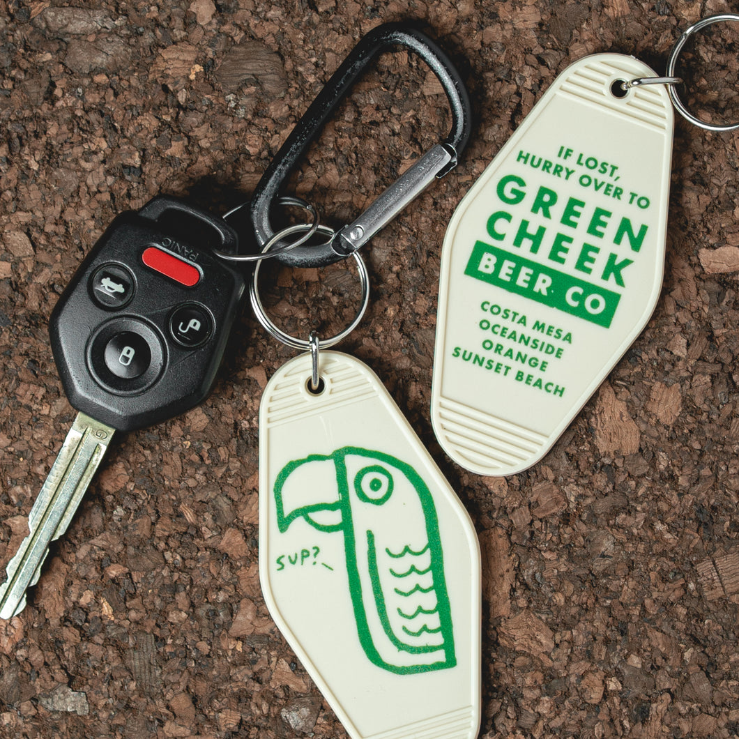 Vintage Motel-Style Keychain