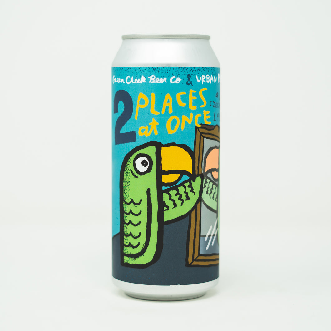2 Places at Once 4pk $14 // 10° Czech-Style Lager collab with Urban Roots 3.9% abv