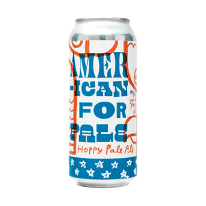 American For Pale 4pk $15 // Hoppy Pale Ale w/ Mosaic, Citra, & Talus, 5.4% abv