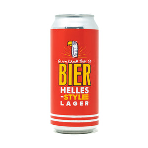 Bier 4pk $14 // Helles-style Lager, 5.2% abv