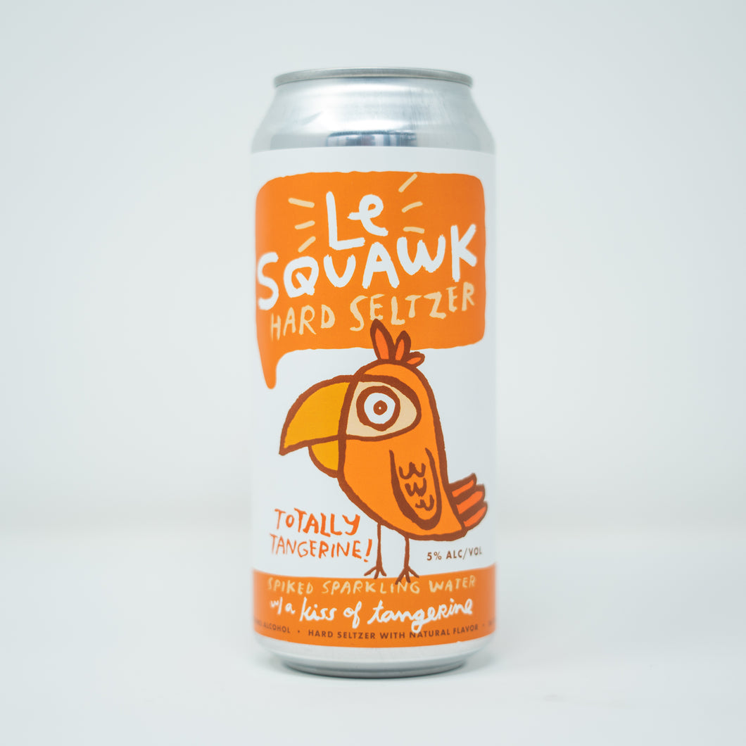 Le Squawk Totally Tangerine! 4pk $10 // Hard Seltzer w/ Tangerine 5% abv