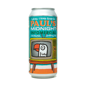 Paul's Midnight Infomercial For Those Looking For Peace Of Mind 4pk $13 // Dark Mild on Nitro, collab w/ @cloudwaterbrew , 3.5% abv