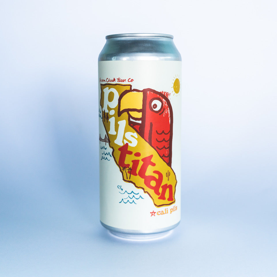 Pils Titan 4pk $15 // California Pilsner 5.8%abv