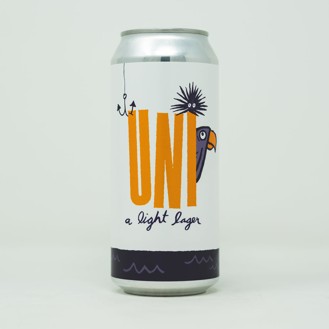 Uni 4pk $11 //  Light Beer collab w/ @burialbeer 4% abv