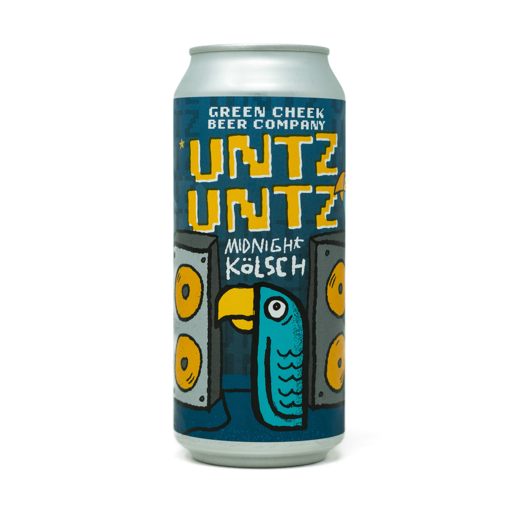 Untz Untz 4pk $15 // Midnight Kölsch, 5% abv - Canned on 10/16
